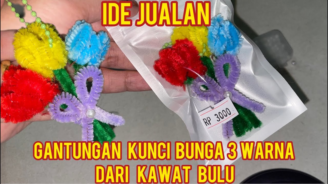 TUTORIAL buat gantungan kunci dari kawat bulu