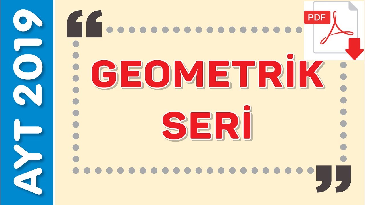 GEOMETRİK SERİ - EMRAH HOCA(PDF)