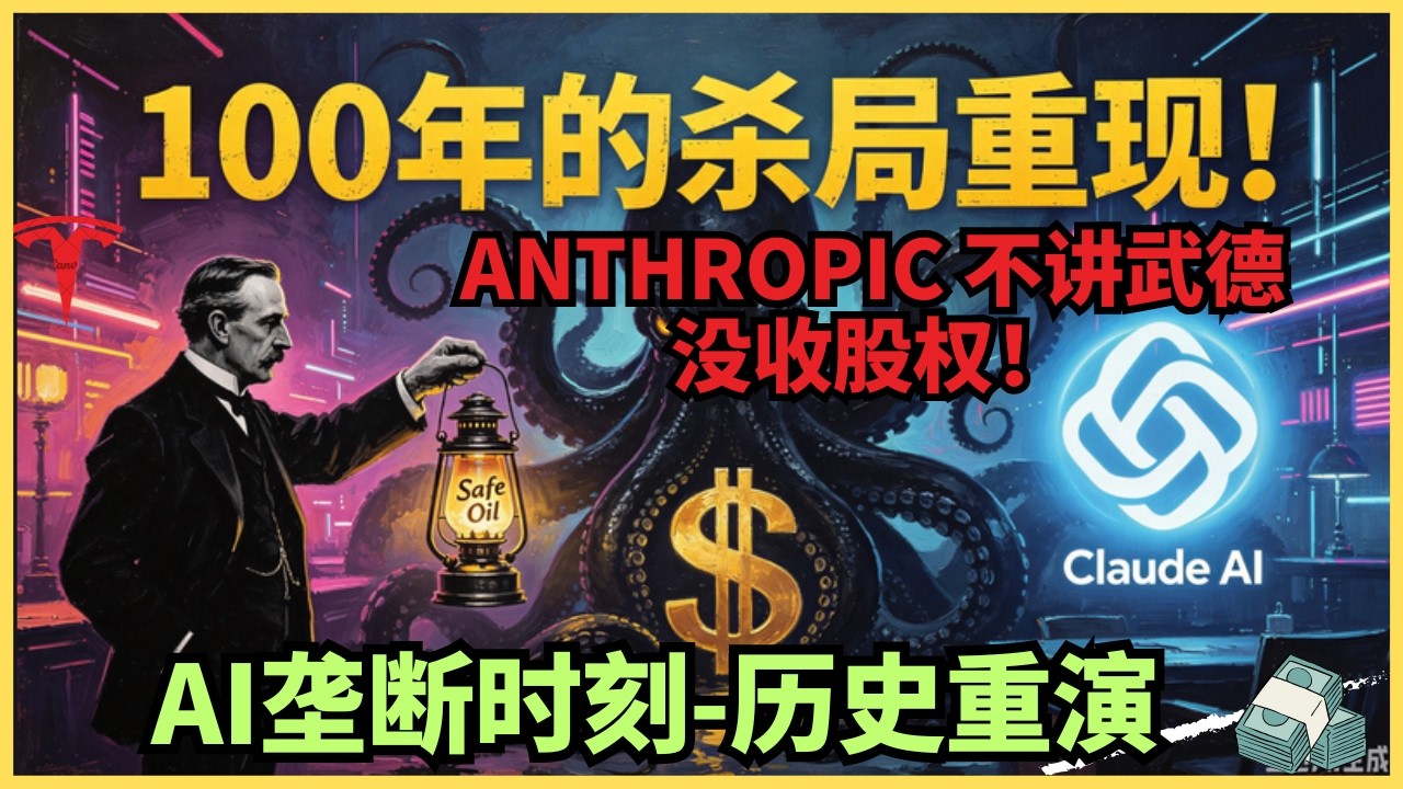 1万亿财富瞬间作废！Anthropic深夜出招，普通人彻底被踢出AI盛宴？&ldquo;安全AI&rdquo;全是谎言？洛克菲勒复活，正在Anthropic身上借尸还魂！
