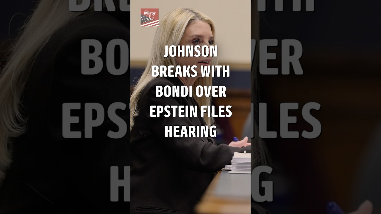 Джонсон порвал с Бонди из-за дел Эпштейна #pambondi #epsteinfiles #congress #news #politics