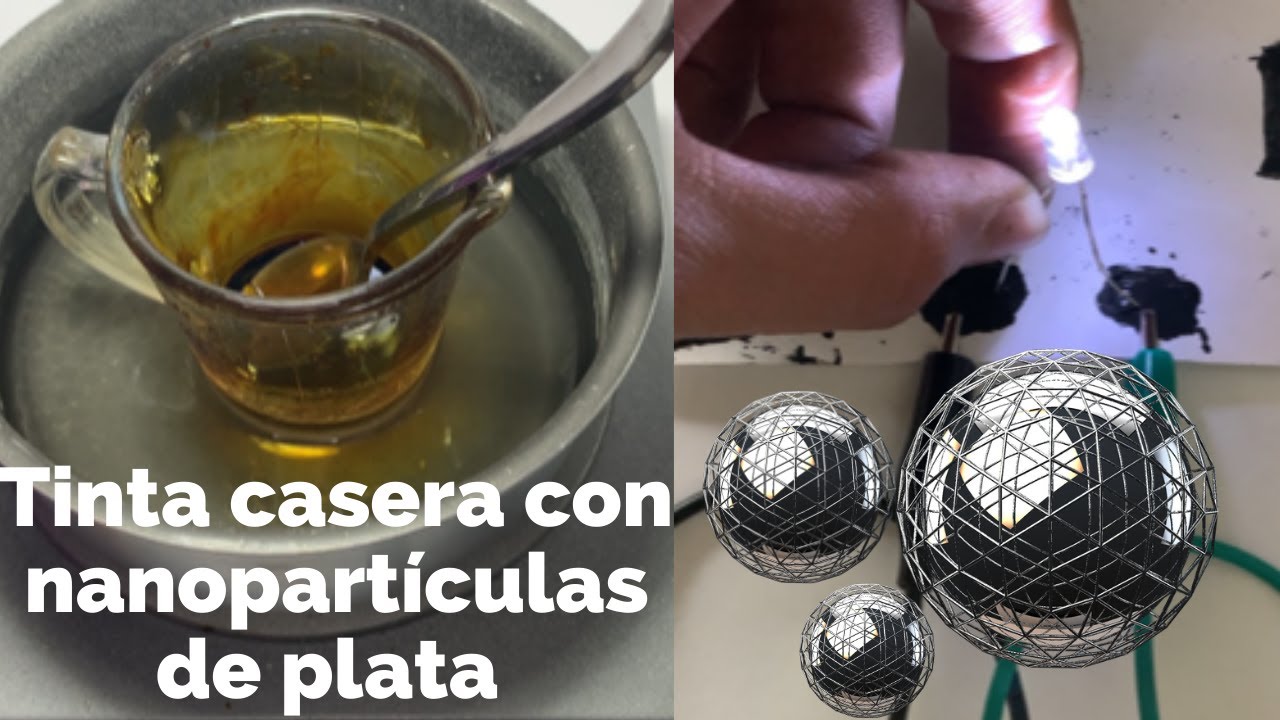 Tinta conductiva casera con nanopartículas de plata | Experimento en casa