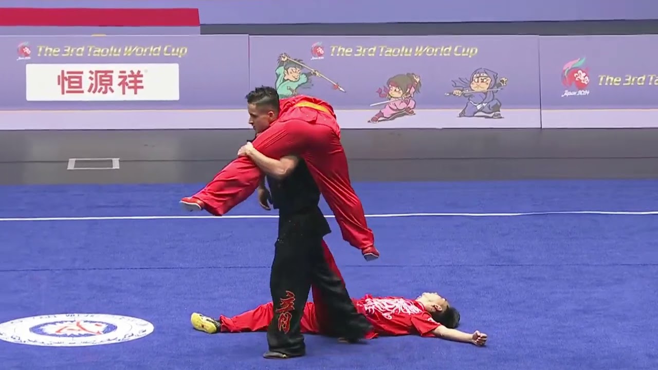 🇳🇵9.333 score Duilian (Men) 3rd Taolu Wushu World Cup 2024, Japan