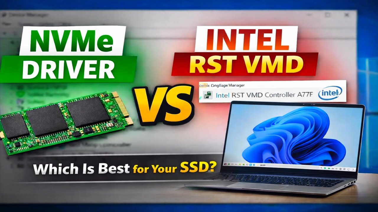 Сравнение драйверов NVMe и Intel RST VMD: какой драйвер SSD лучше для Windows 11? ✅