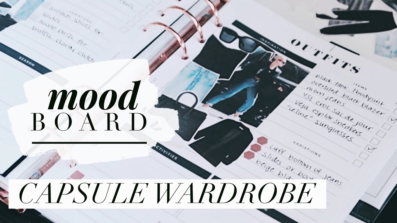 CAPSULE WARDROBE PLANNING | FASHION VISION BOARD