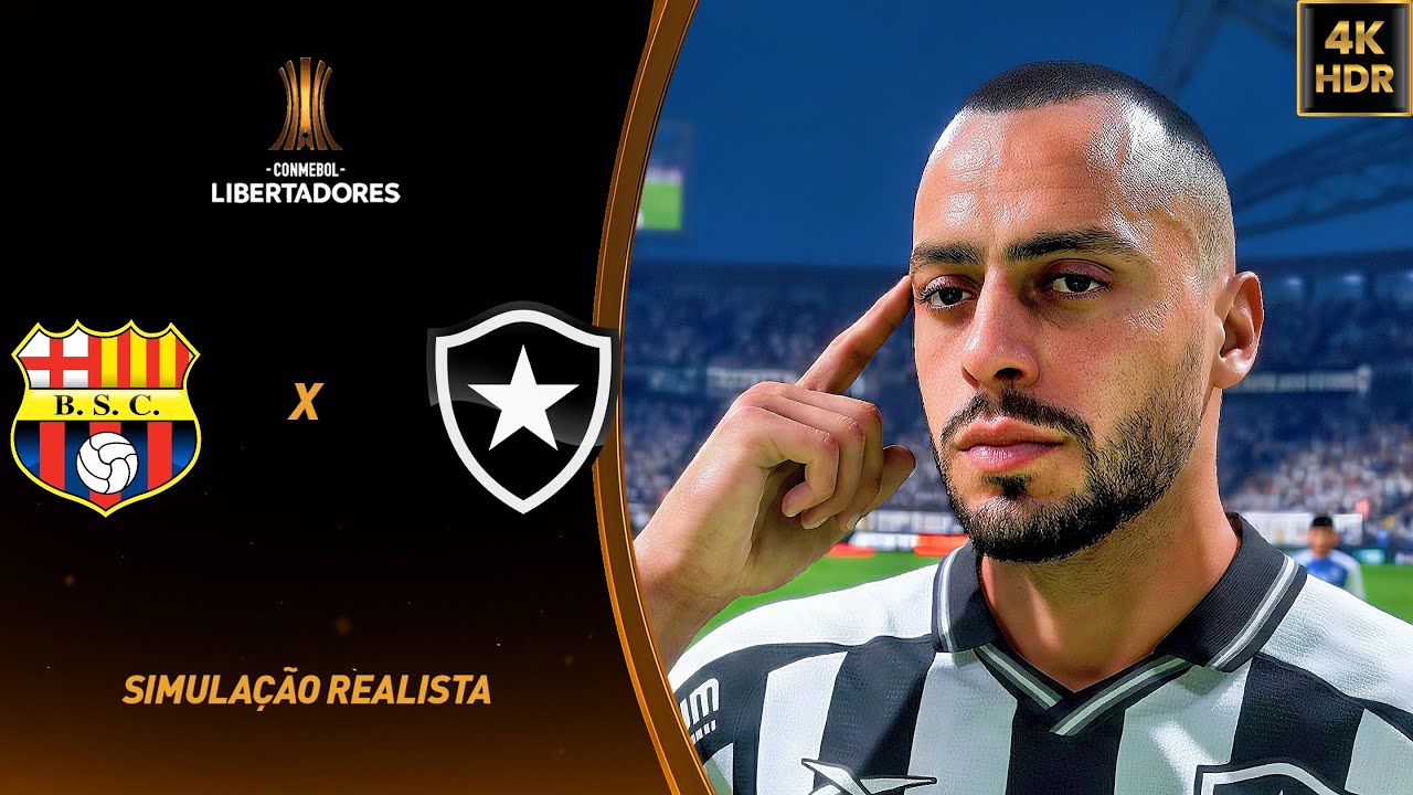 FC 26 - Barcelona de Guayaquil vs Botafogo | Pré Libertadores | Simulação 4K (60FPS) Ultra Realista.