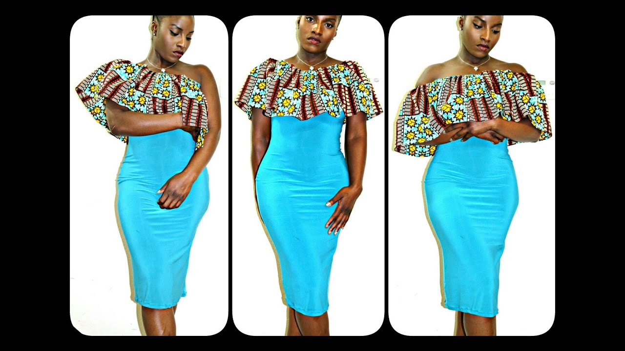 DIY MULTI WAY ANKARA RUFFLE TOP DRESS|BEGINNER SEWING