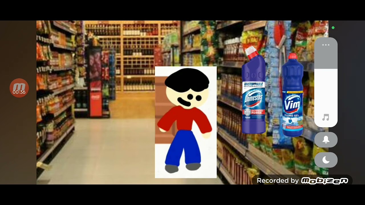 Luiz em o luiz fez birra no Mercado e fica de castigo 