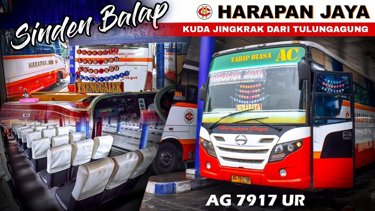 [SINDEN BALAP] Tulungagung - Mojokerto 😎 | Naik Bis ATB Harapan Jaya 7917 (H 346)