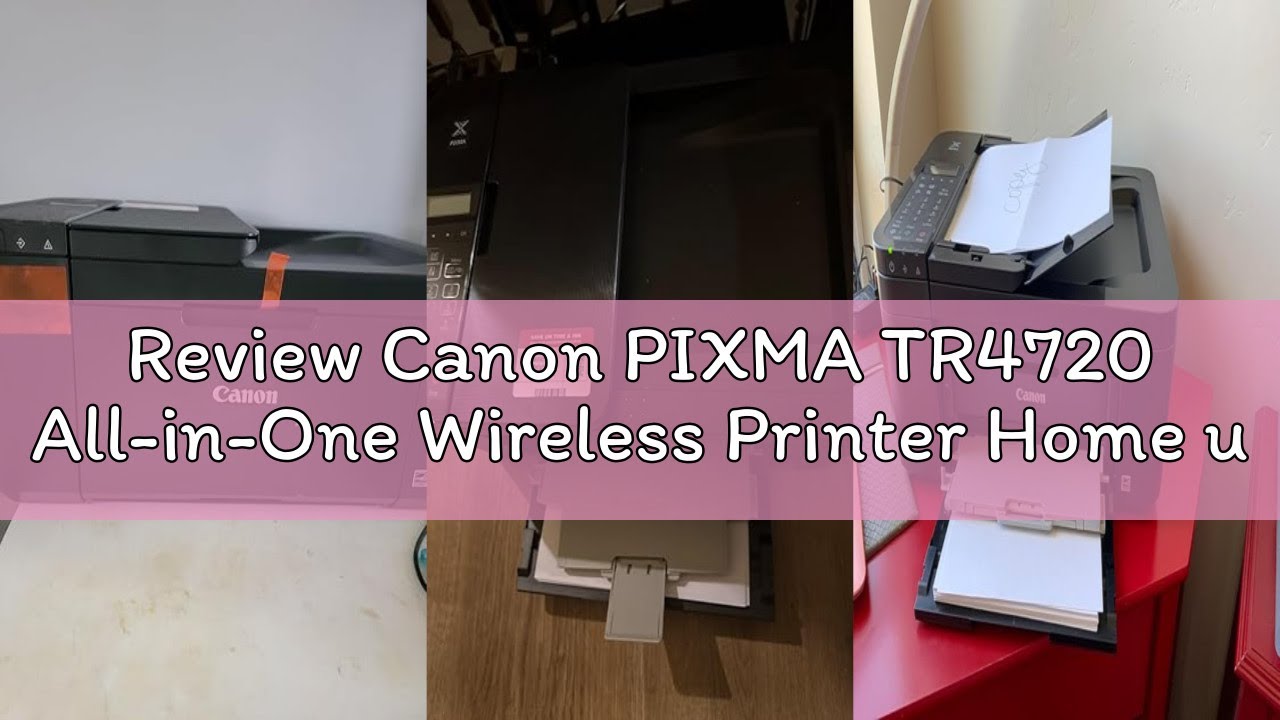 Review Canon PIXMA TR4720 All-in-One Wireless Printer Home use, with Auto Document Feeder, Mobile Pr
