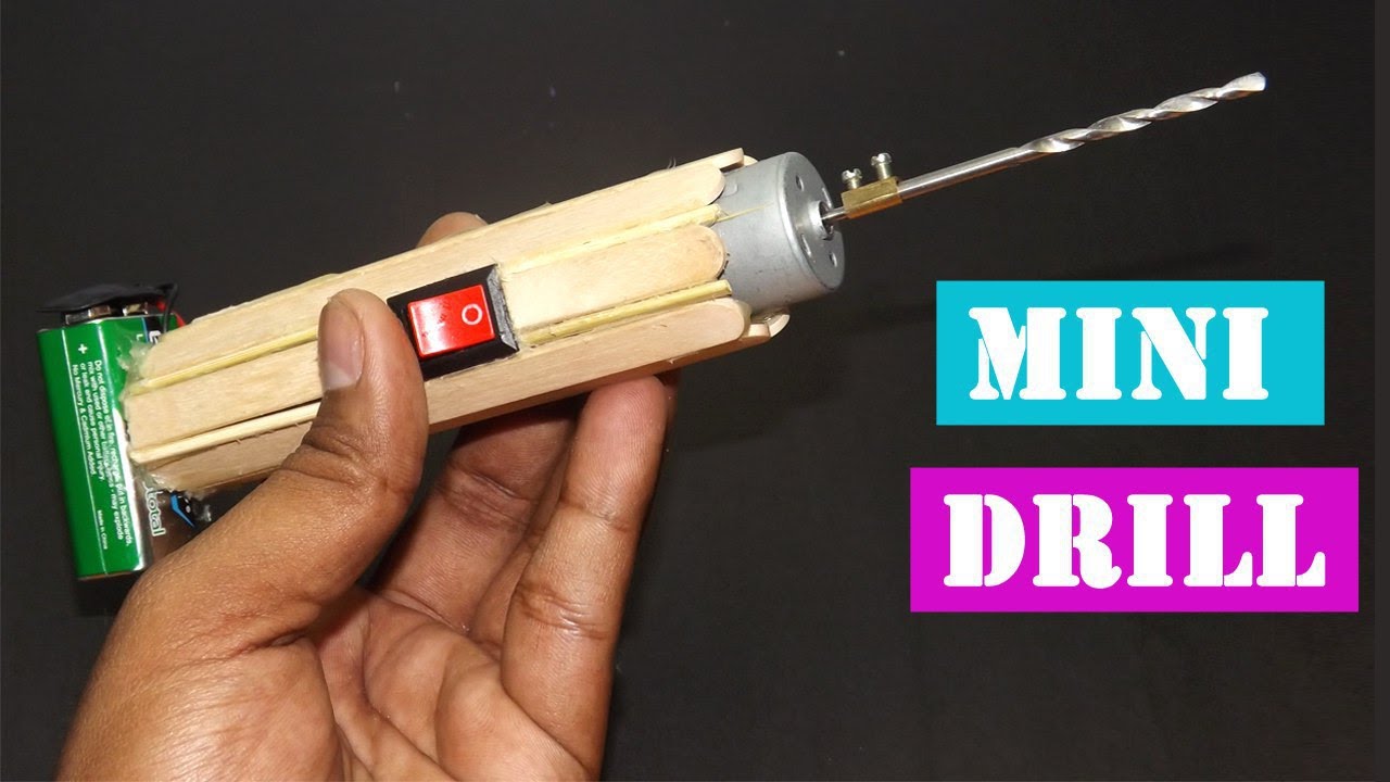 DIY Mini Popsicle Stick Drill | Easy Craft ideas