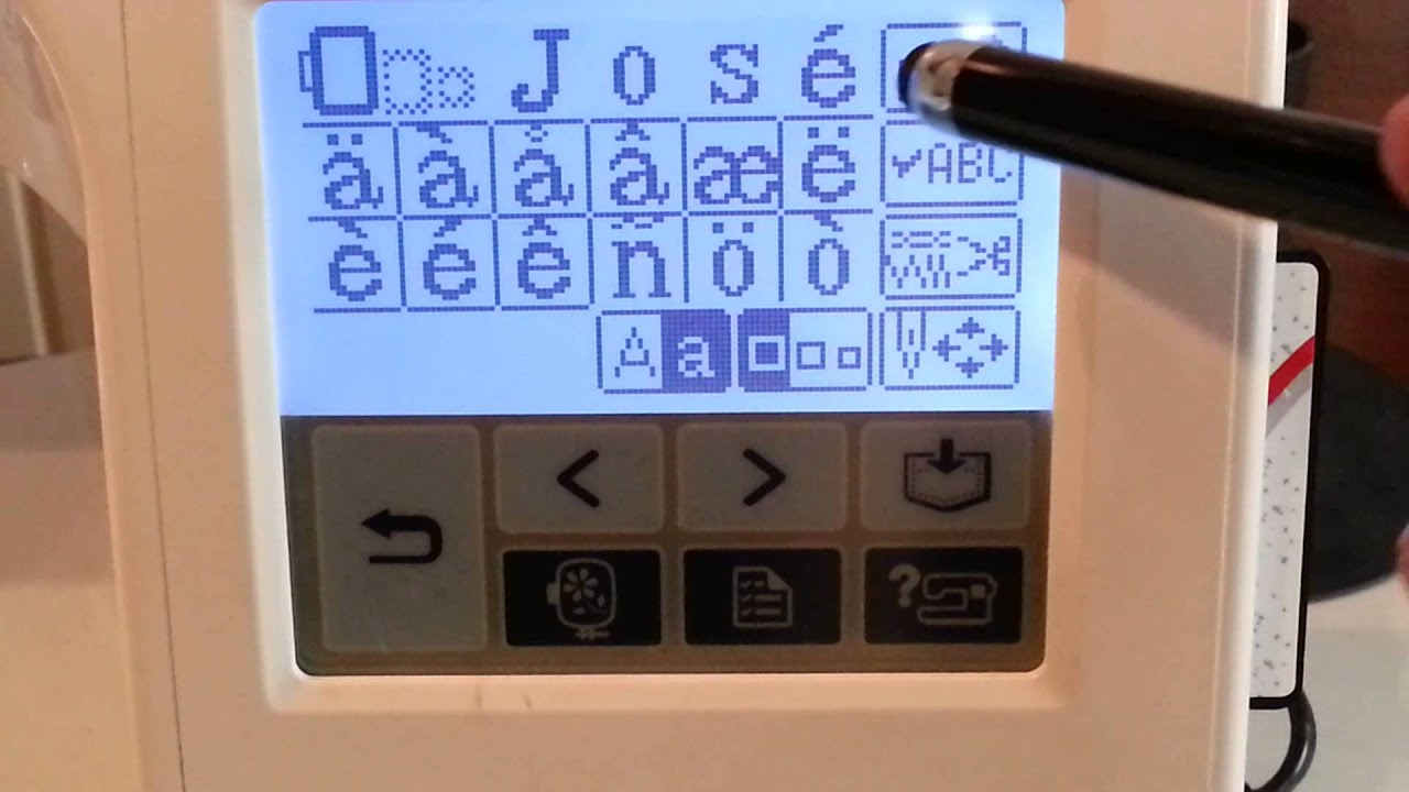 COMO HACER PALABRAS CON BORDADORA PE700
