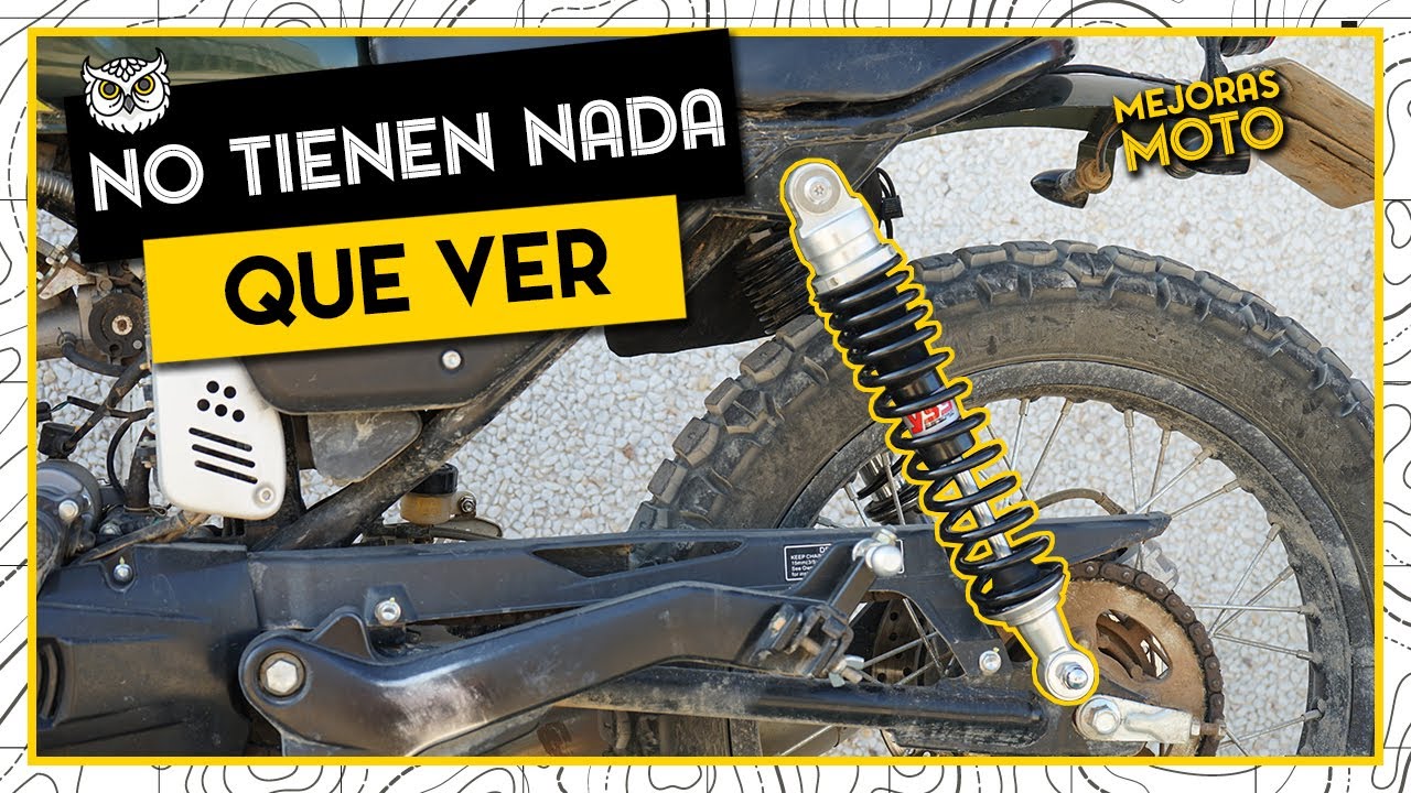 Cambiar AMORTIGUADORES de gas en MOTO 125cc para mejorar la SUSPENSIÓN