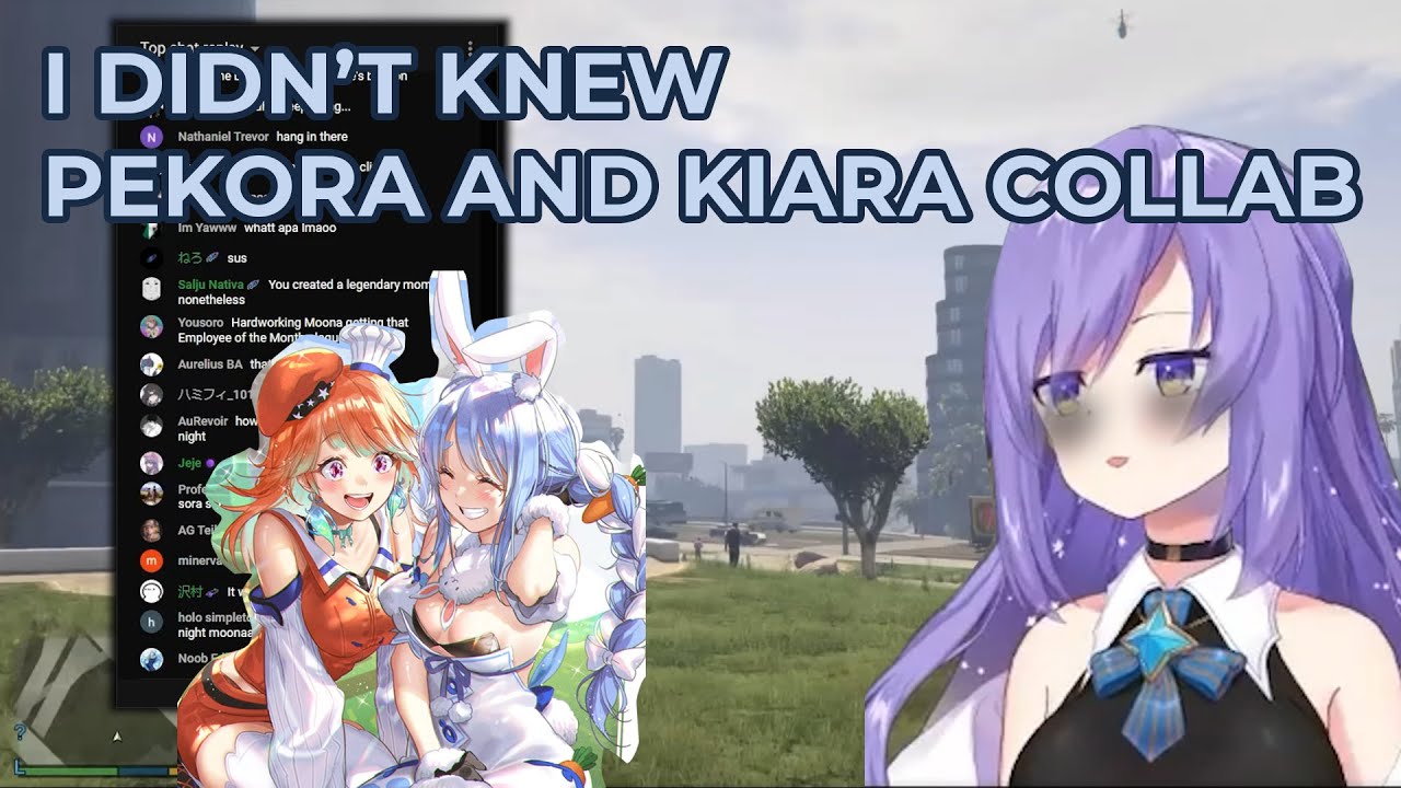 Moona story about pekora and kiara collab + Announce Pekomoona collab? (with chat)
