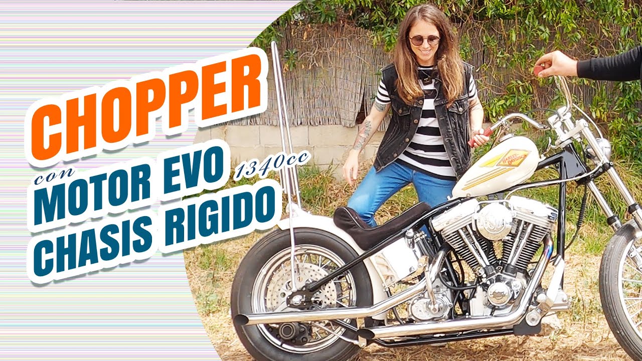 Espectacular CHOPPER🔥con motor EVOLUTION 1340cc 👉chasis rígido