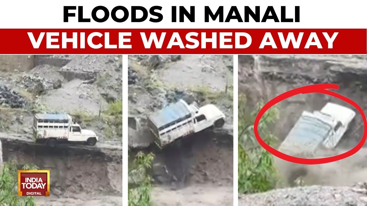 Himachal Flood Fury: Kullu-Manali Highway Washed Away, Punjab On Alert | India today