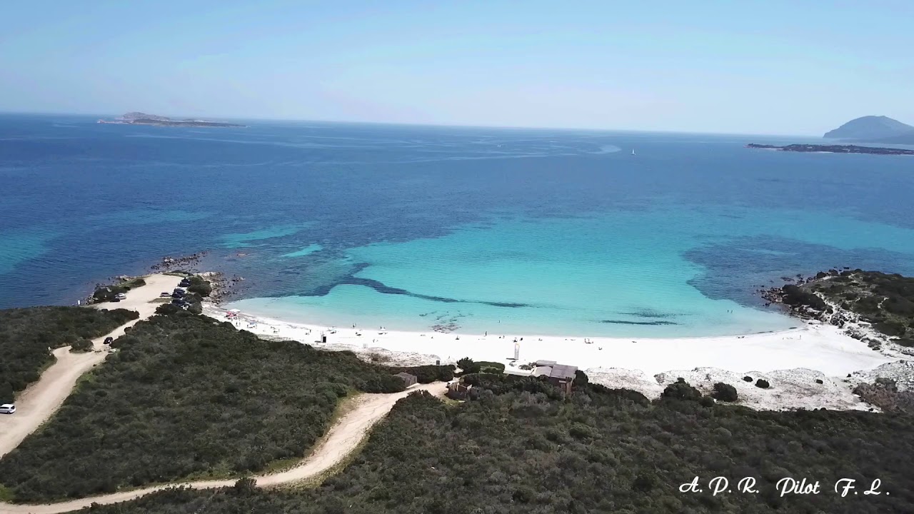Spiaggia Rena Bianca  Portisco dal Drone