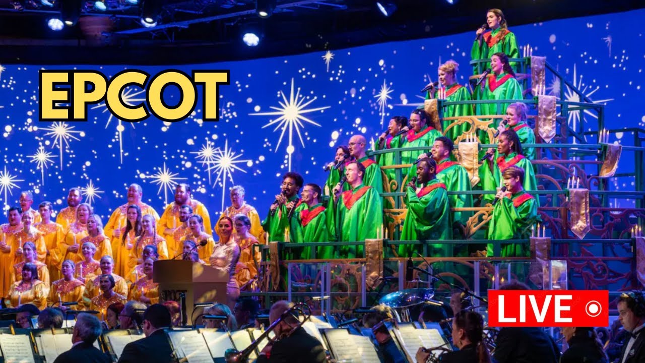 🔴 LIVE! Epcot for Rides, Candlelight Processional and Festival of the Holidays 12.6.25