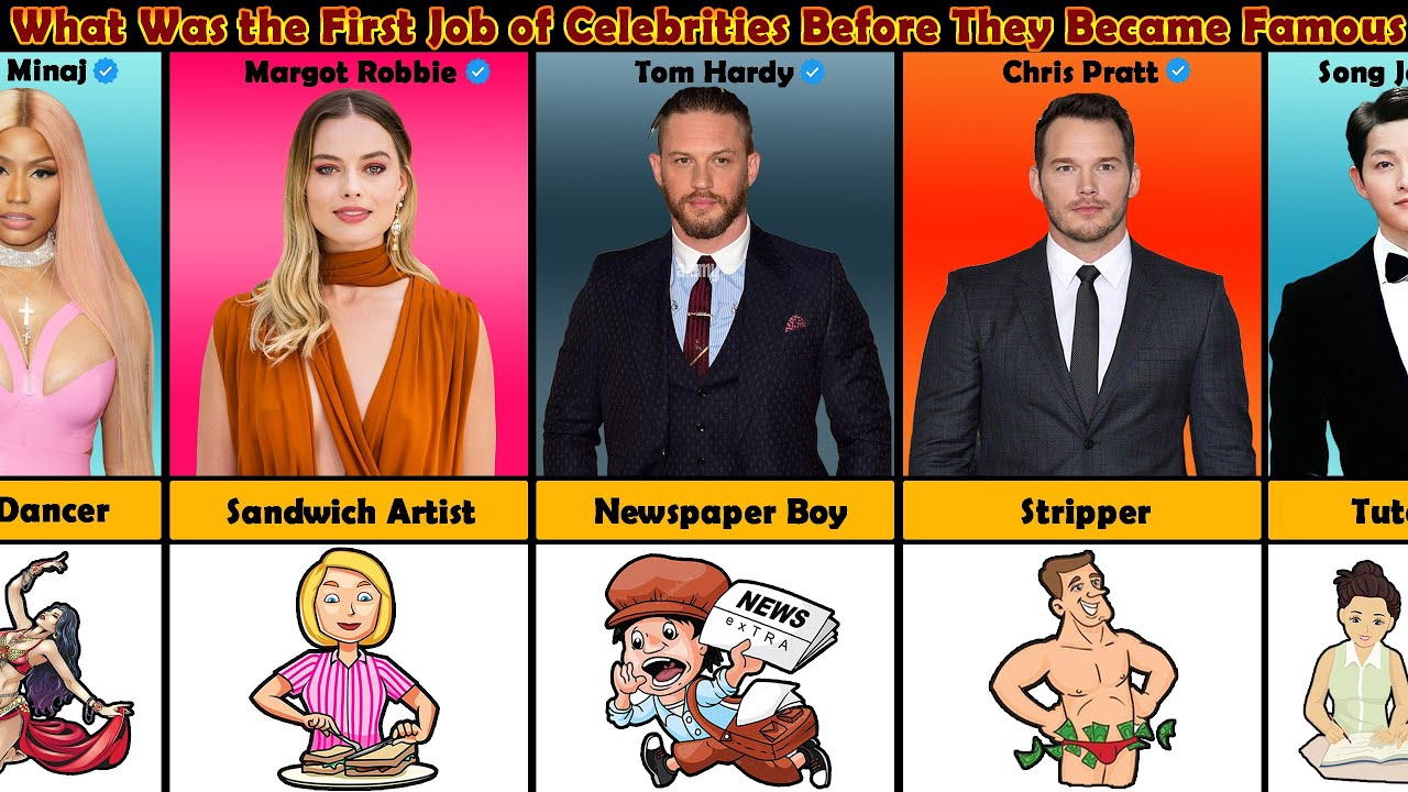 The First Job of Celebrities Before They Became Famous | Comparisons First Job of Celebrities