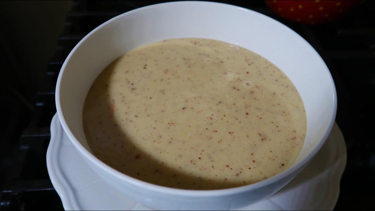 Green Banana with White Rice and Flaxseed Porridge