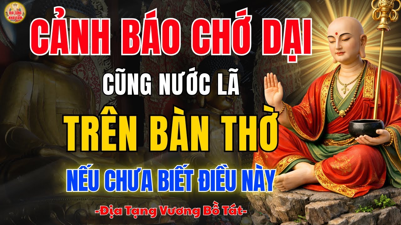 Địa Tạng Bồ Tát Dạy Chớ Dại Cúng Nước Lã Trên Bàn Thờ 🙏 Khi Chưa Hiểu Rõ Điều Này