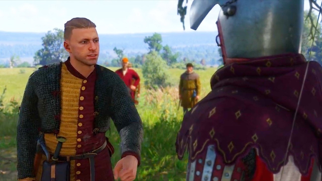 Czech version of staring scene with Pole Adder in Kingdom Come Deliverance 2