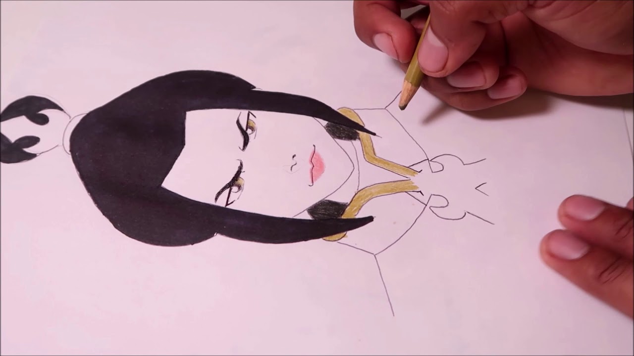 DRAWING AZULA FROM AVATAR THE LAST AIR BENDER