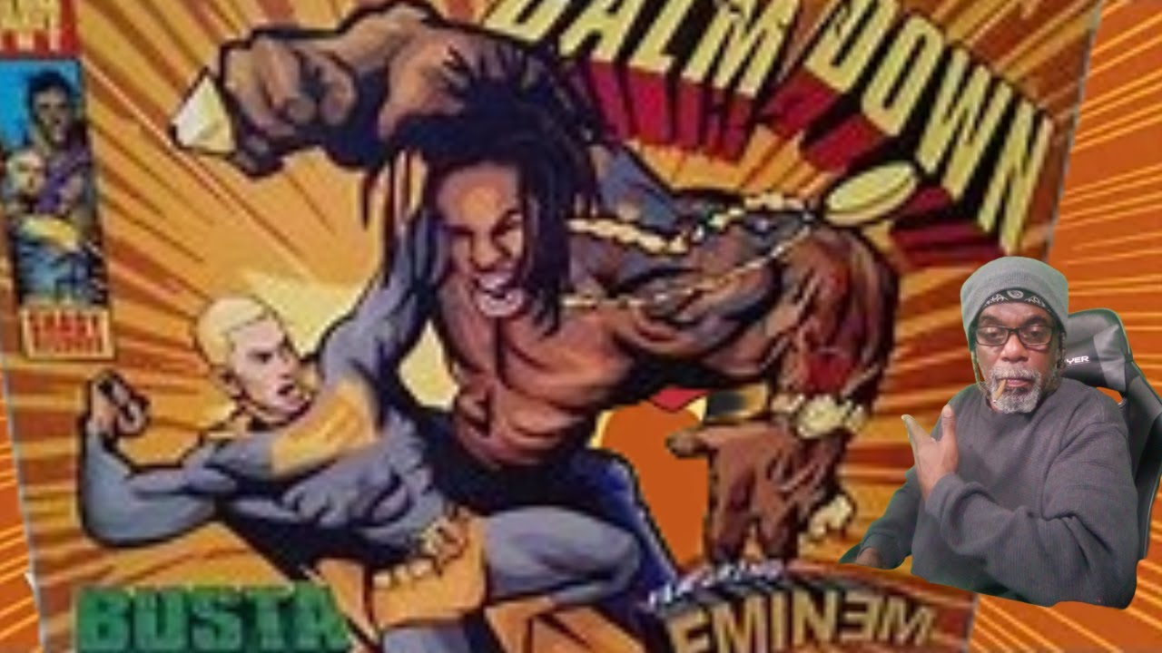 BUSTA AND EMINEM SAID 'CALM DOWN' LIL DUDES (LYRICS) #eminem #bustaryhmes #calmdown  #lyrics