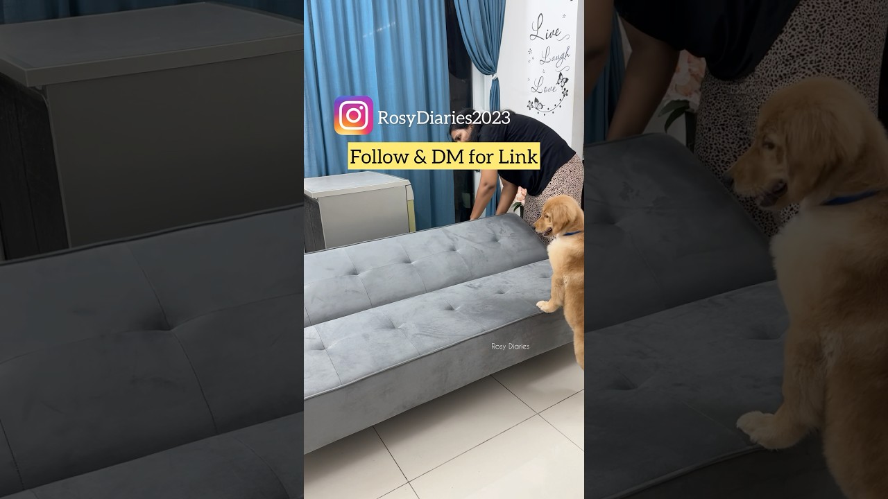 Sofa Cum Bed 7000/- Space Saver Online Shopping #furniture #livingroom #makeover #unboxing #home