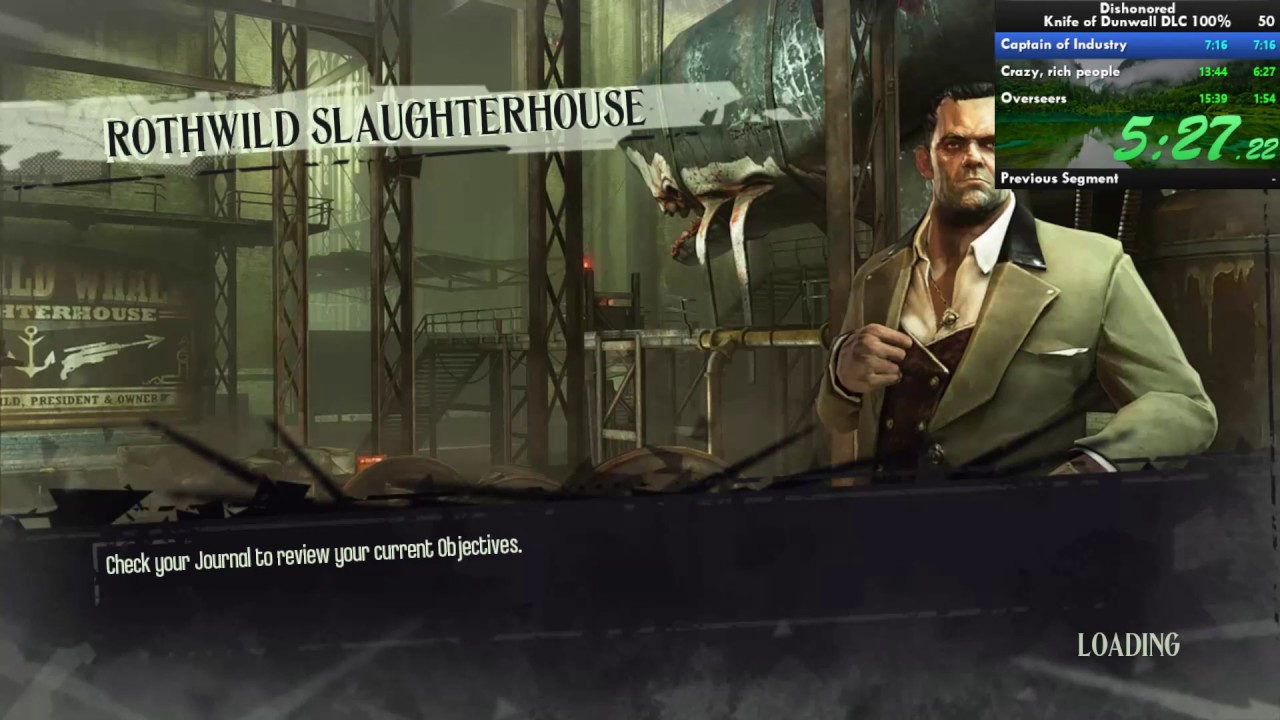 Dishonored - Knife of Dunwall DLC 100% speedrun in 15:20.46 (current world record)
