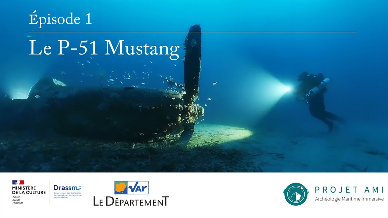 Les épaves du débarquement de Provence: LE P-51 MUSTANG