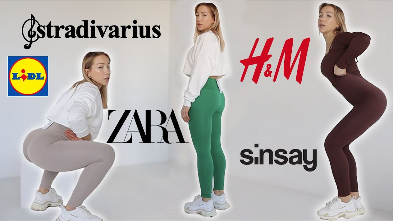 OGROMNY TEST LEGINSÓW Z SIECIÓWEK *lidl, hm, zara, sinsay*