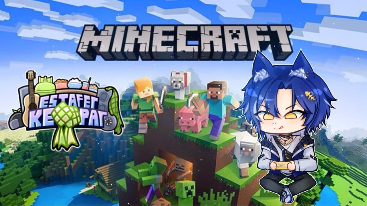 【MINECRAFT】MENEJELAJAH DAN MEMBANGUN RUMAH (TANGGA) BERSAMAKU :3 #estafetketupats2