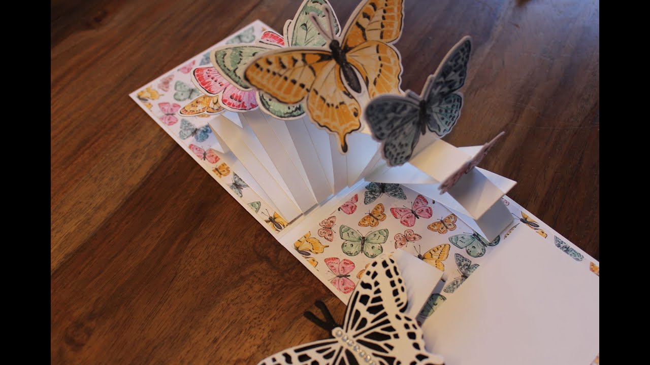 POP-UP-KARTE mit Flügel voller Fantasie von Stampin`UP!!