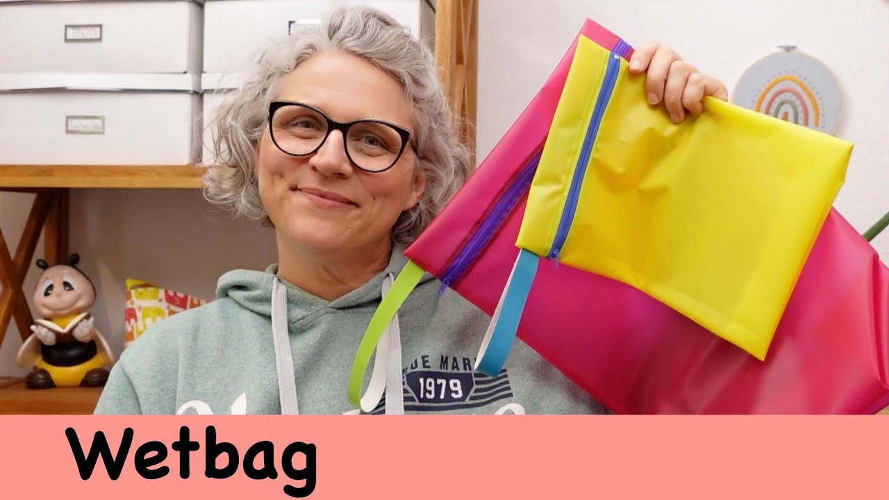 Einfache Wetbag in 2 Größen mit Bodenabnähern nähen / kostenloses Schnittmuster