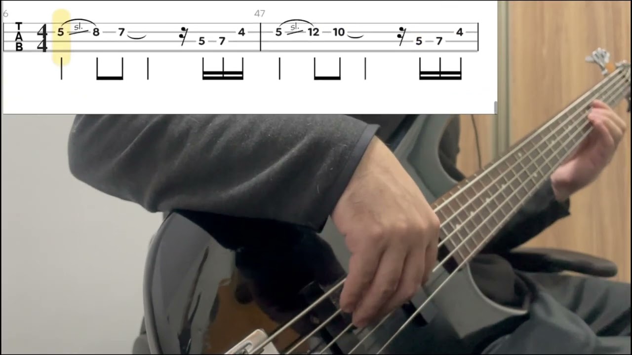 Pau que Nasce Torto/Melô do Tchan Segura o Tchan Bass Cover (Tabs no video)