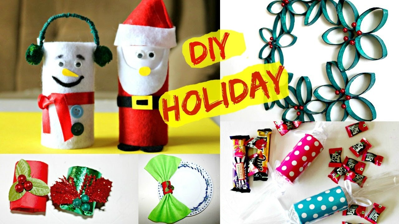 4 Christmas Decoration & Gift Ideas using Toilet Paper Rolls