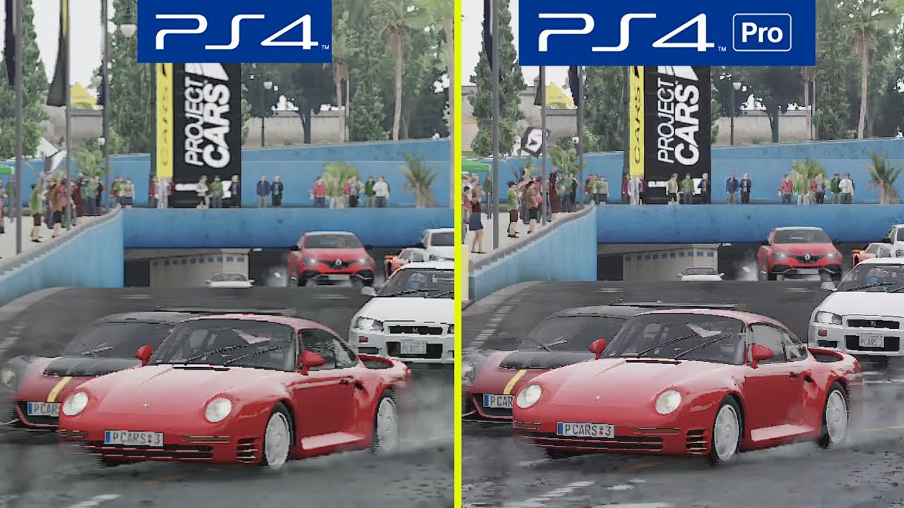 Project CARS 3 PS4 vs PS4 Pro 4K Graphics Comparison