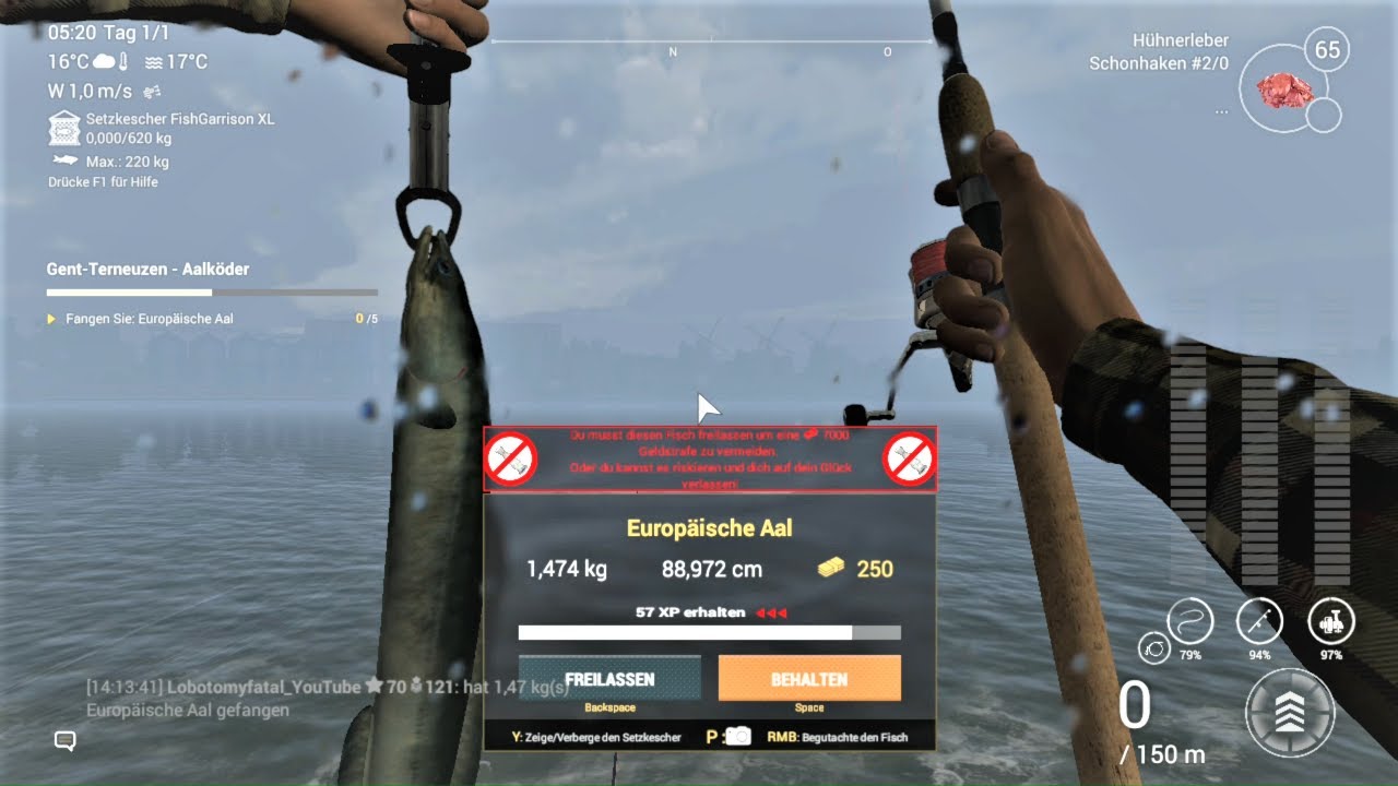 Fishing Planet Folge 344 Gent Terneuzen Den Aalköder verdienen für den Kannibalenaal