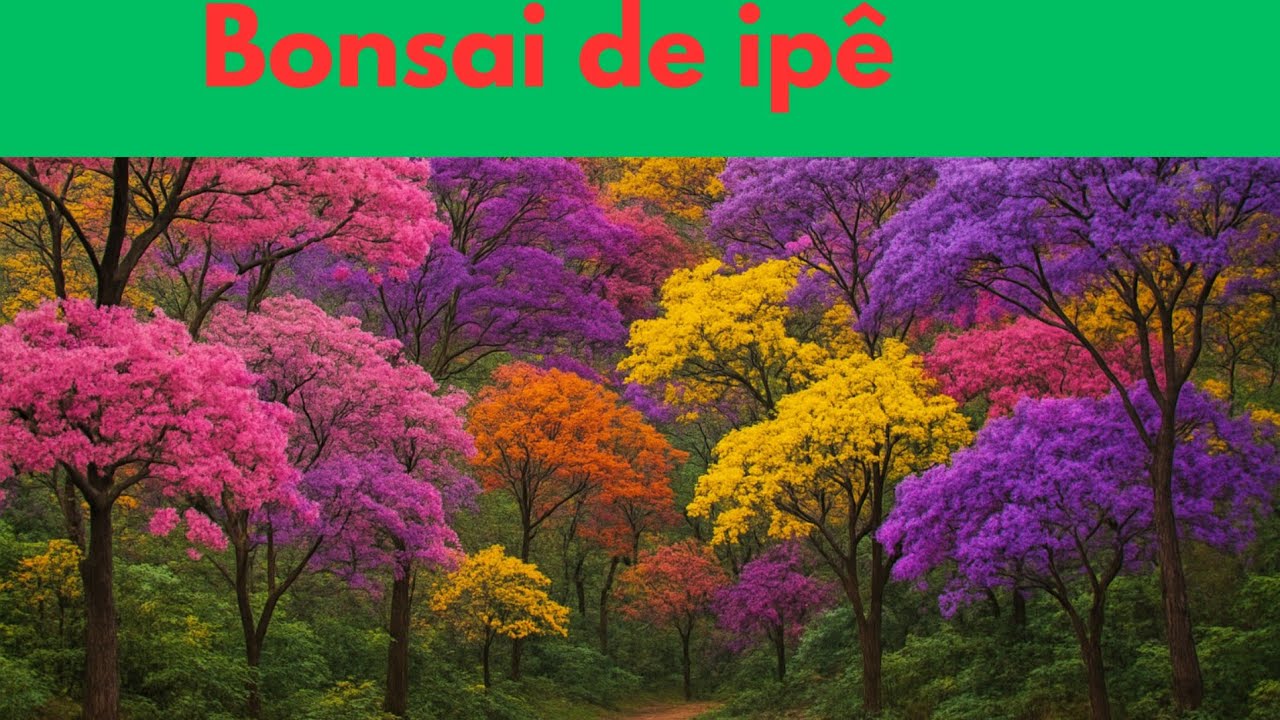 Bonsai de ip&ecirc; a partir de sementes.