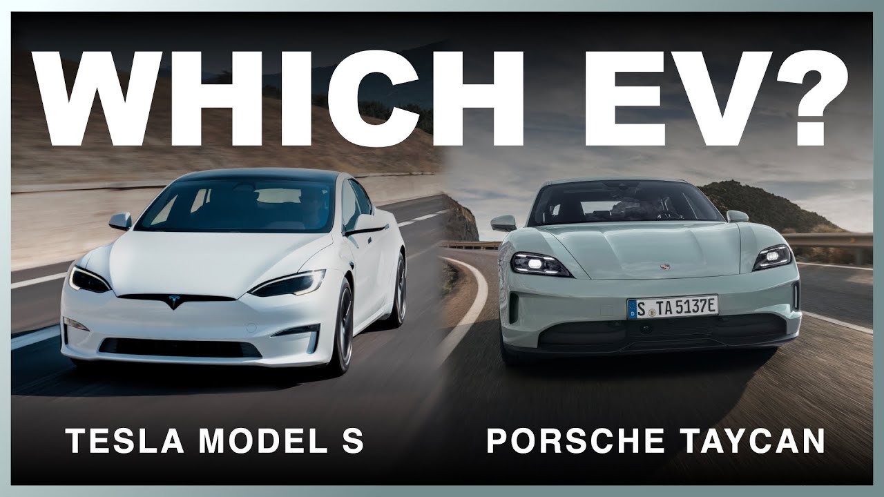 Tesla Model S против НОВОГО Porsche Taycan | КАКОЙ ЭЛЕКТРОМОБИЛЬ?