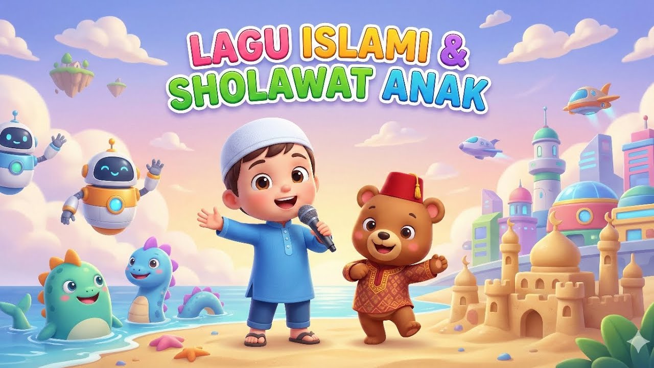 Lagu Sholawat Anak Islami Ceria | Kartun 3D Cocomelon Bibo
