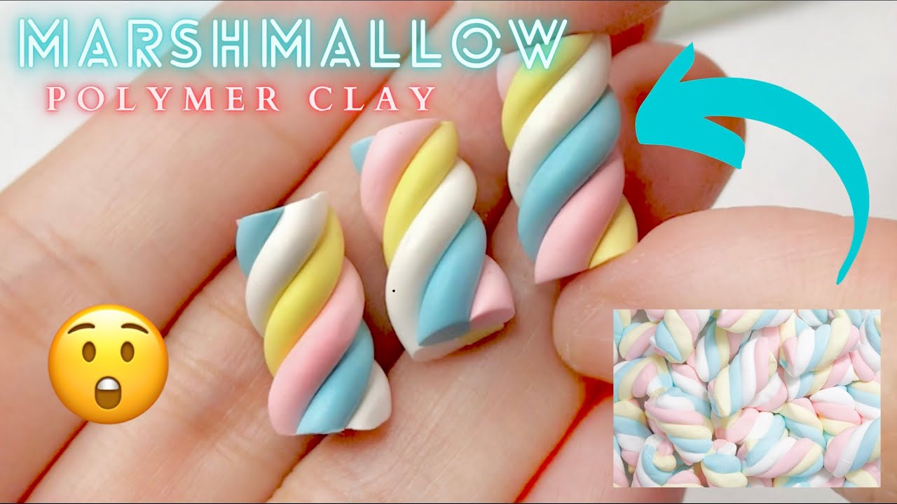 Polymer Clay Marshmallow Tutorial - #Shorts