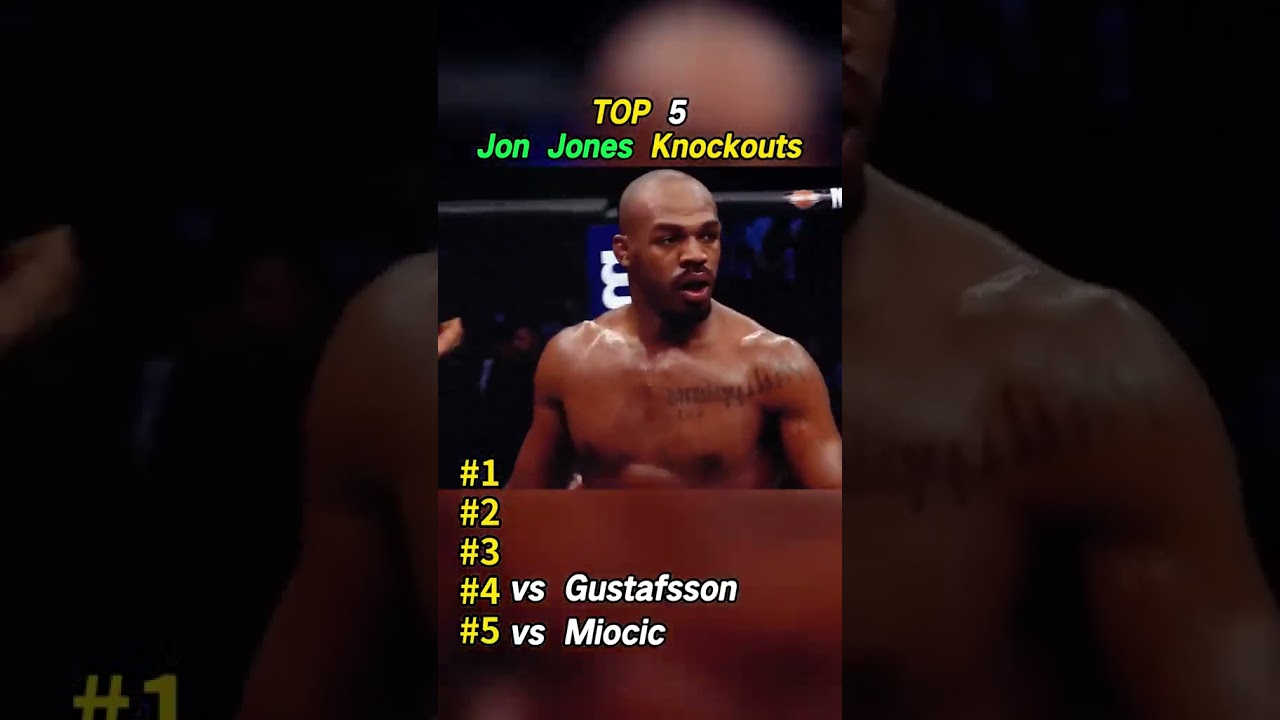 Top 5 Jon Jones Knockouts  #ufc #mma