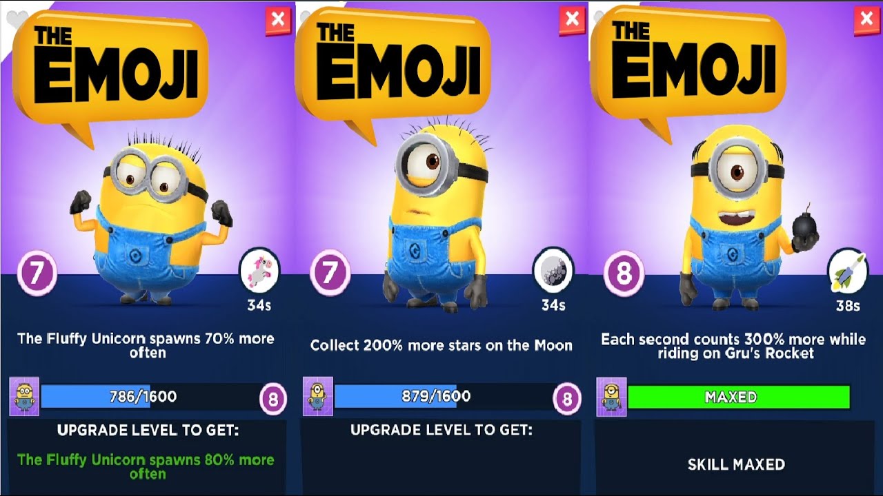Jerry / Carl / Mel  Minion rush emoji minion costume