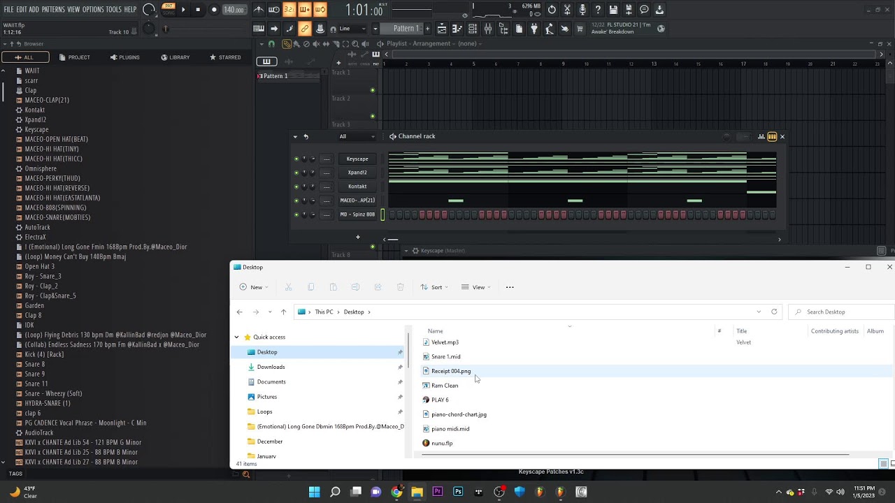 Maceo Dior Cooking Up In Fl Studio 21 2023