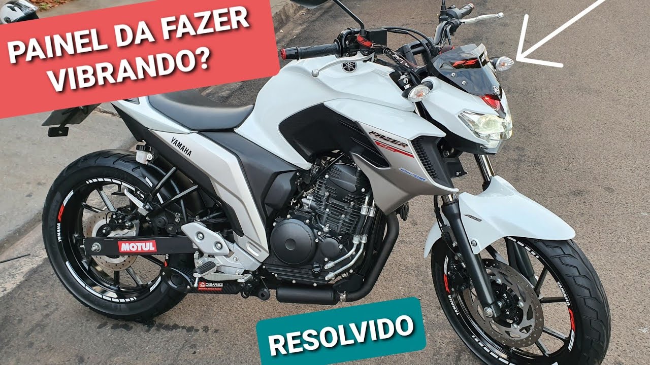 Painel da Fazer 250 2018 Fz25 vibrando, problema #resolvido