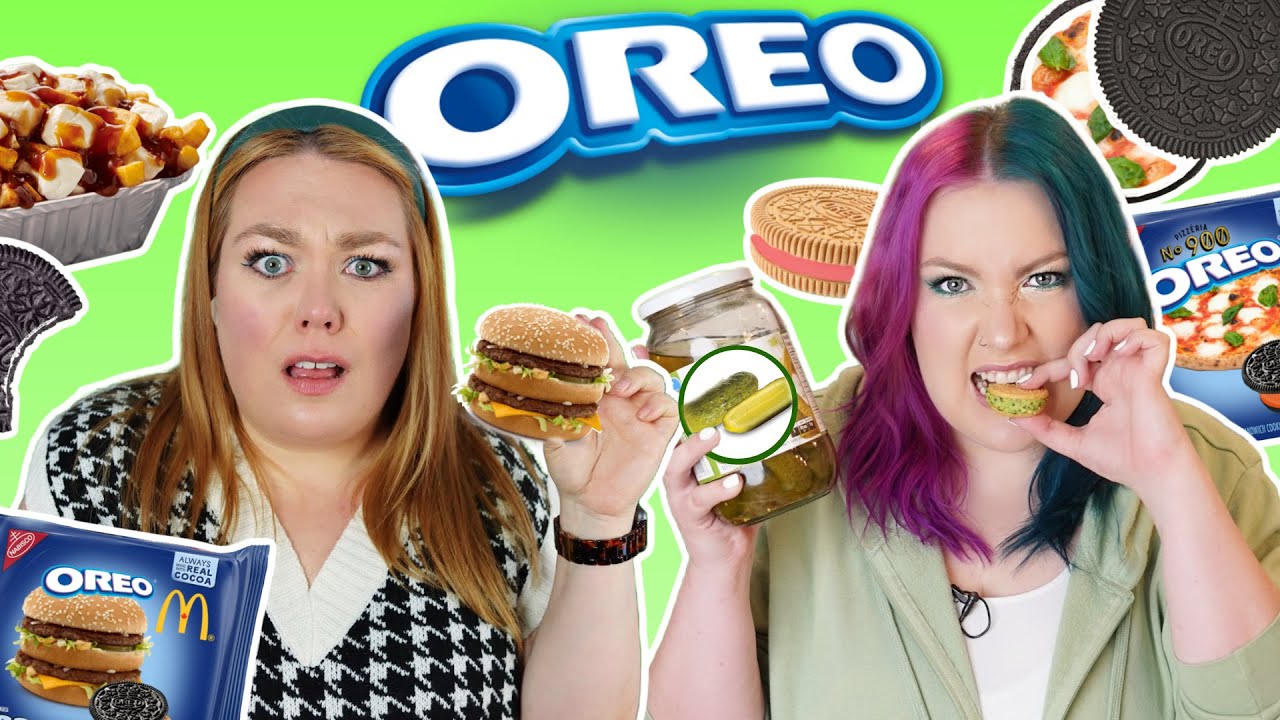 Un OREO à la PIZZA? 😱🤢  On crée d'autres saveurs d'OREO LOUCHES! |  2FILLESORDINAIRES