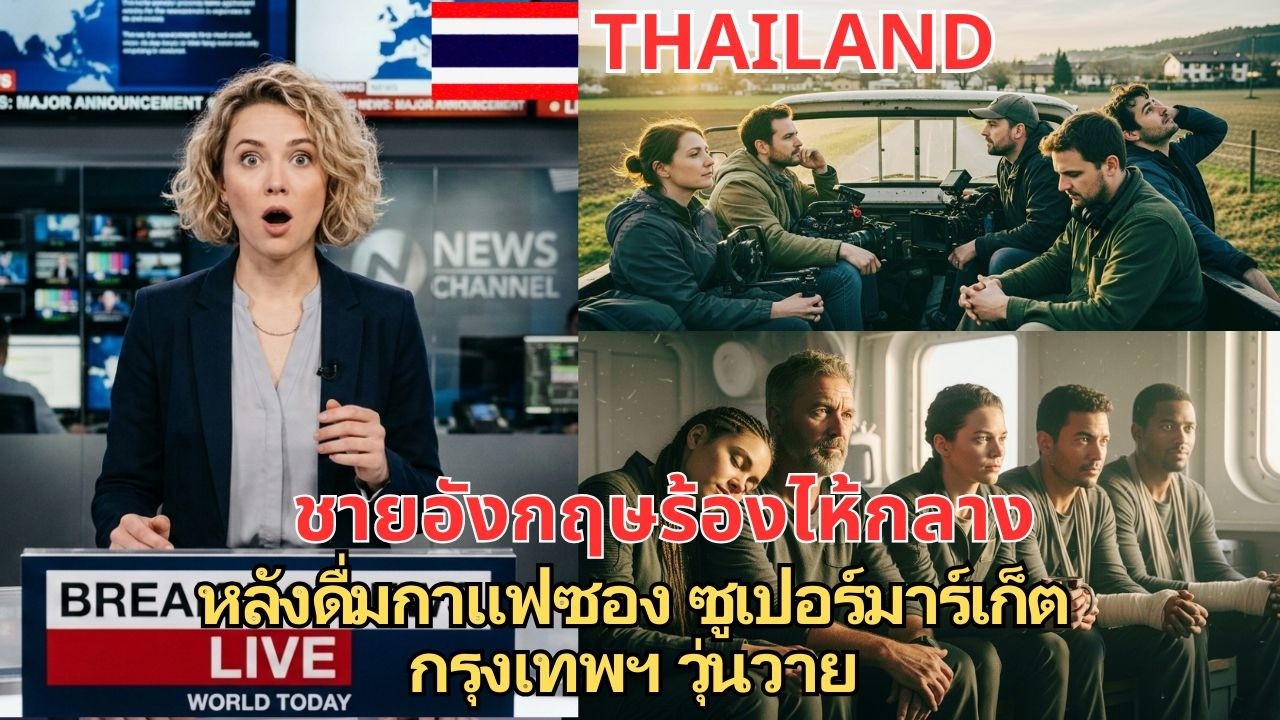 ชายอังกฤษร้องไห้กลาง หลังดื่มกาแฟซอง ซูเปอร์มาร์เก็ตกรุงเทพฯ วุ่นวาย