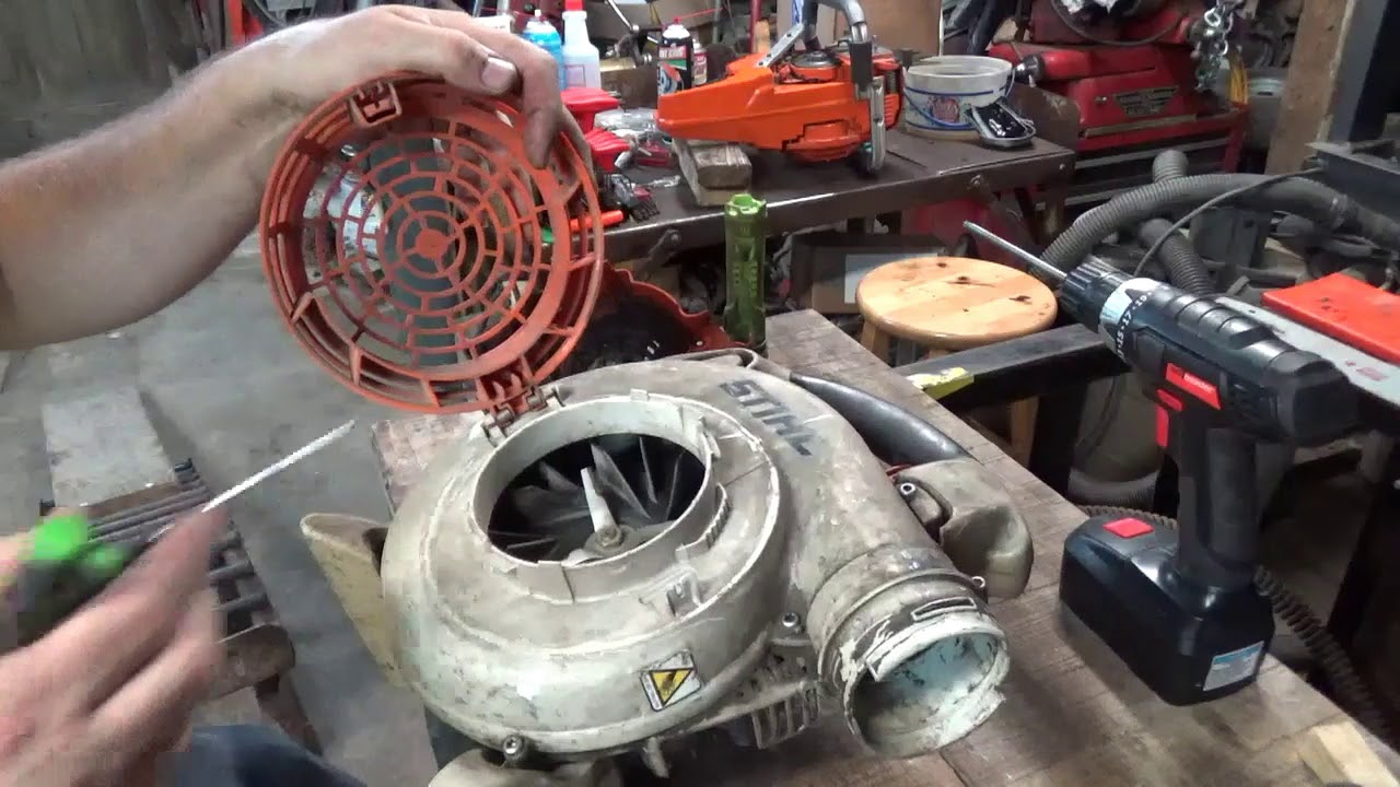 Воздуходувка Stihl SH86 C. Неисправны подшипники коленвала? Разборка.