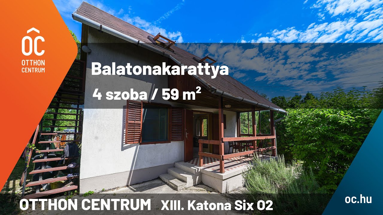 Balatonakarattya / Nyaraló / családi ház / tégla / 4 szoba / 59 m²